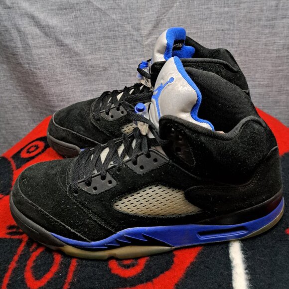 Size 12 Men Nike Air Jordan 5 Racer Blue (CT4838-004) - Picture 1 of 16